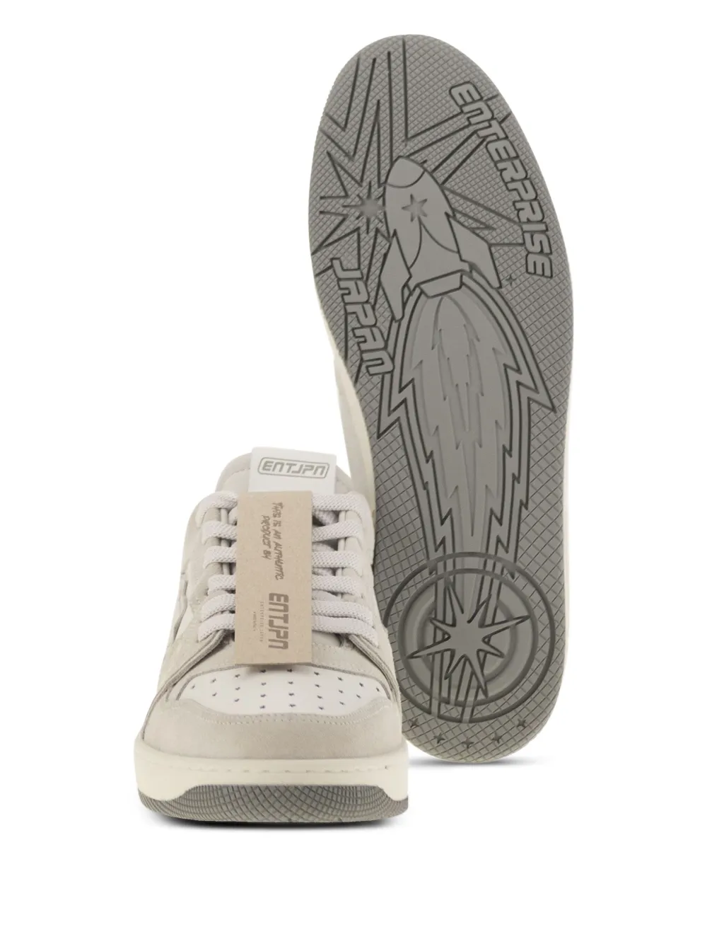 Enterprise Japan Egg Rocket low-top sneakers met logo Beige