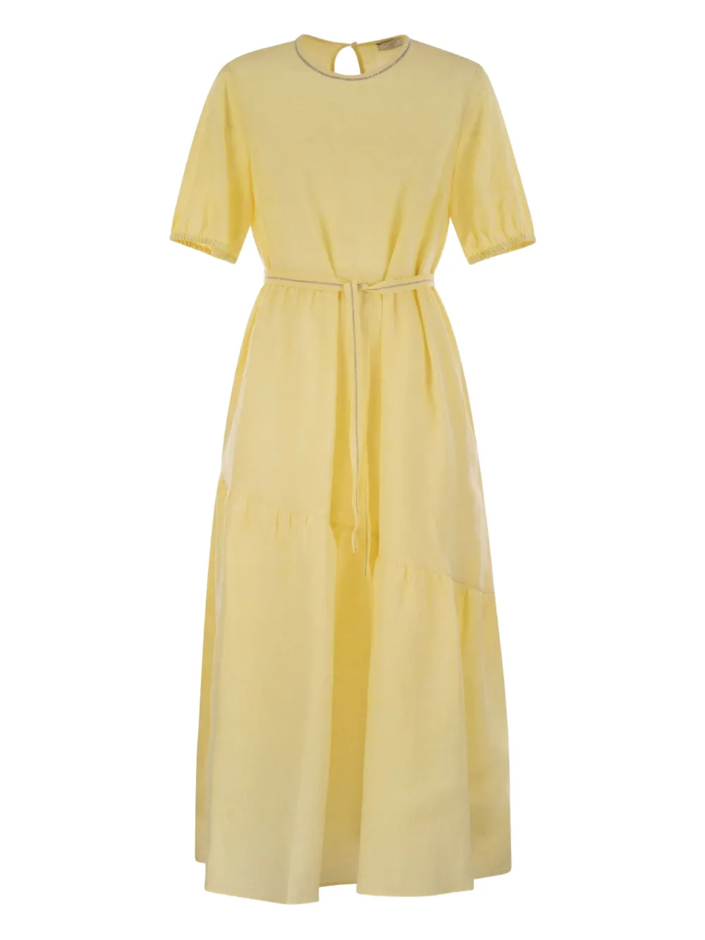 Peserico Abito lungo girocollo - Giallo
