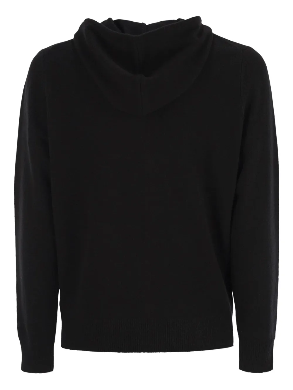 Mc2 Saint Barth Wool Cardigan With Zip In Black