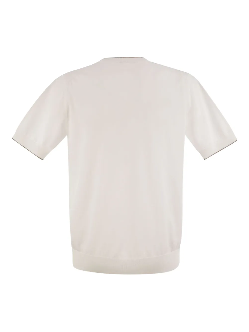 Peserico T-shirt met gestreept detail - Wit