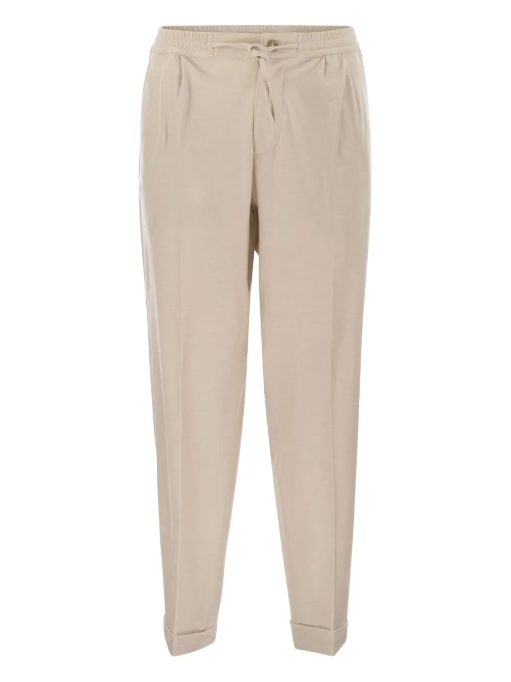 Fedeli Harvard pleated straight-leg trousers | Neutrals | Image 1
