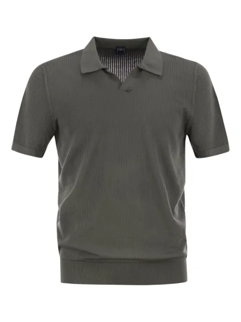 Fedeli V-neck polo shirt