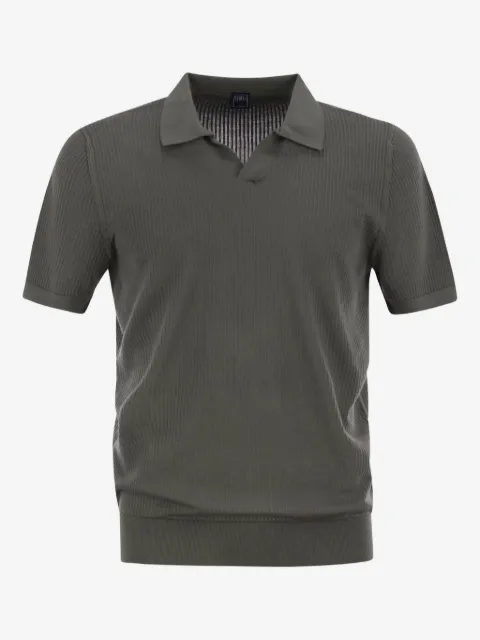 Fedeli V-neck polo shirt