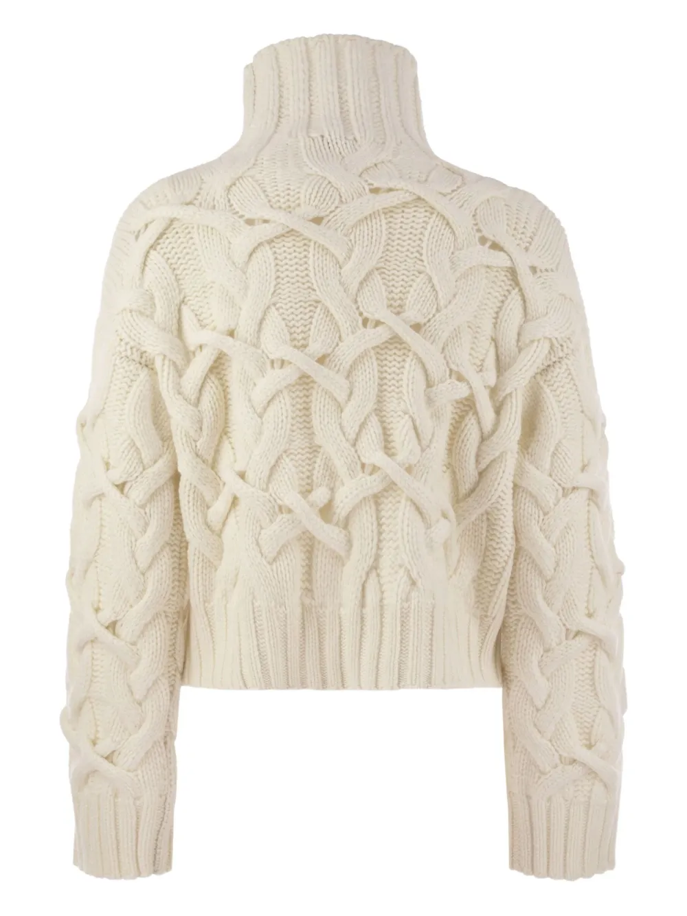  Brunello Cucinelli High-neck Cashmere Sweater - White 