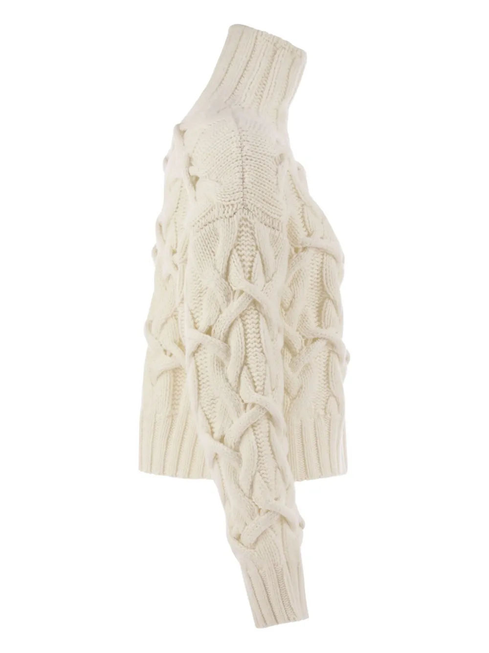  Brunello Cucinelli High-neck Cashmere Sweater - White 