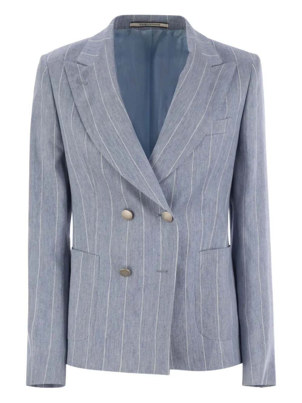 Tagliatore Blazer doppiopetto a righe - Blu
