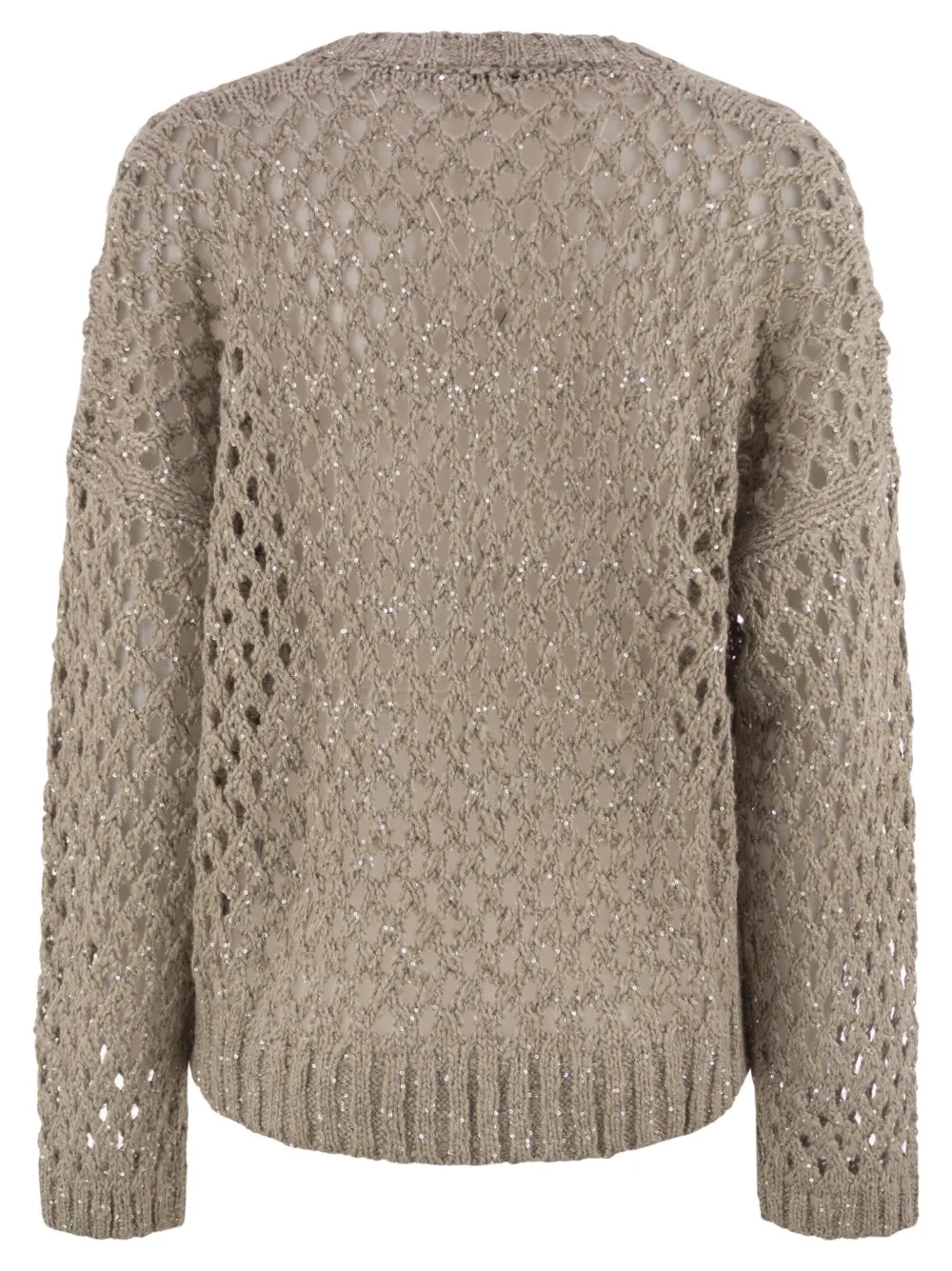 Brunello Cucinelli suéter con cuello en V y lentejuelas | Suéteres | Image 2