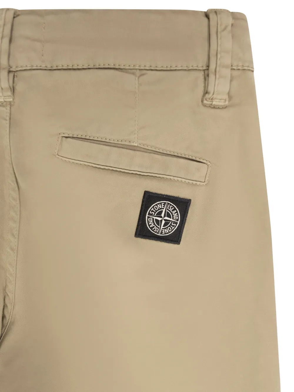  Stone Island Junior Logo-patch Trousers - Neutrals 