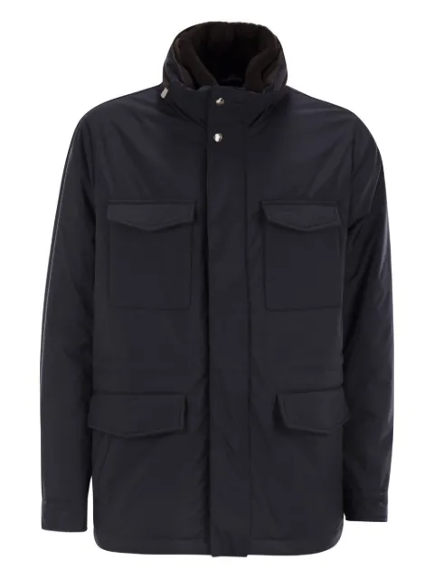 Fedeli removable-neck safari jacket