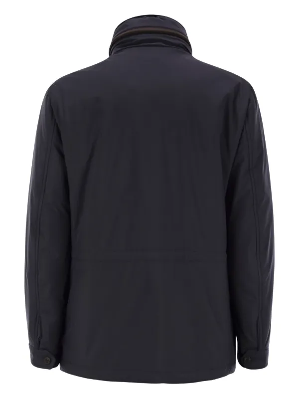 Fedeli removable-neck Safari Jacket | Blue | FARFETCH JO