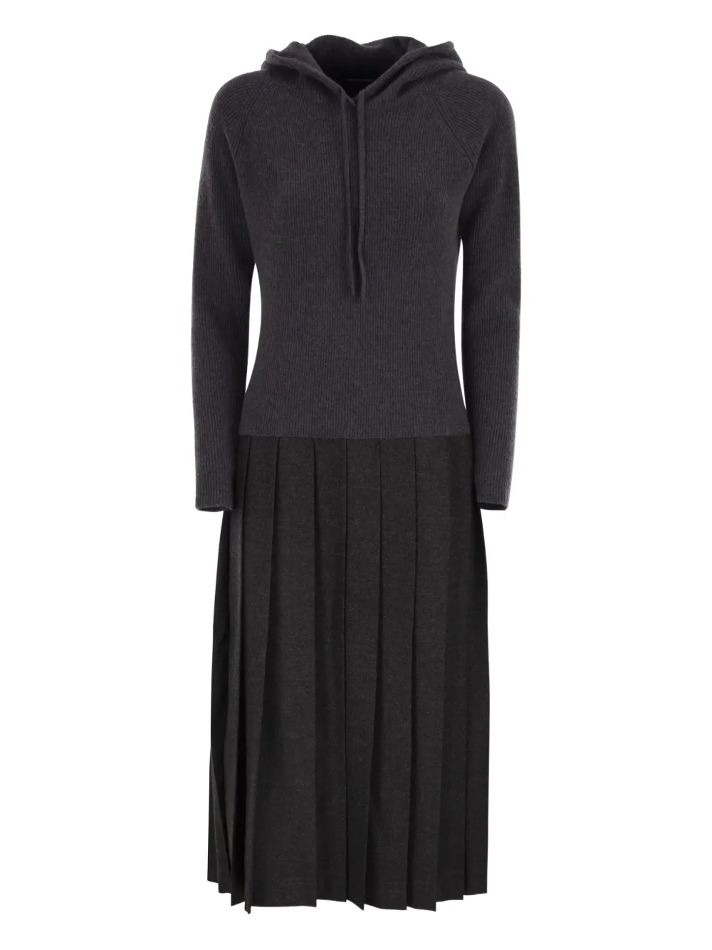 Fabiana Filippi Abito midi plissettato - Grigio