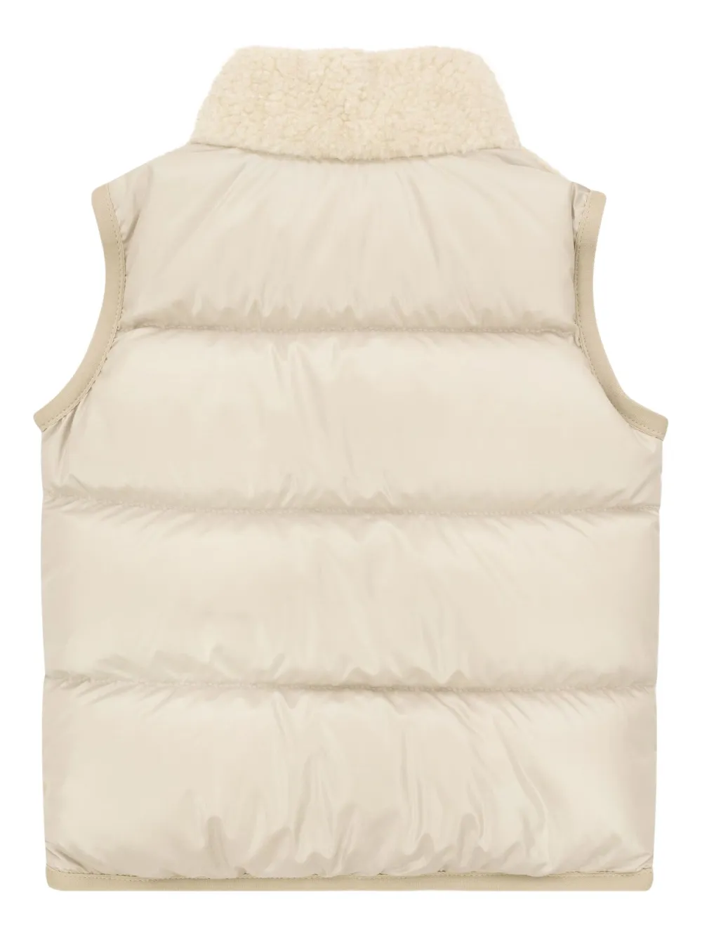 Moncler Enfant Ernst bodywarmer met logodetail - Beige