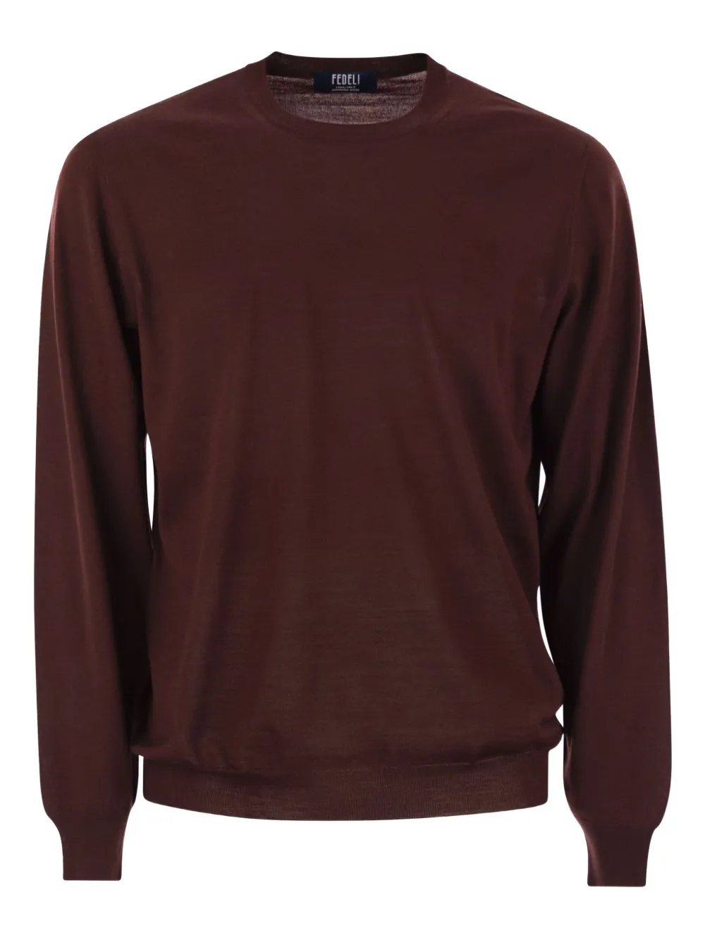 Fedeli Argentina crew-neck long-sleeves sweater | Red | Image 1