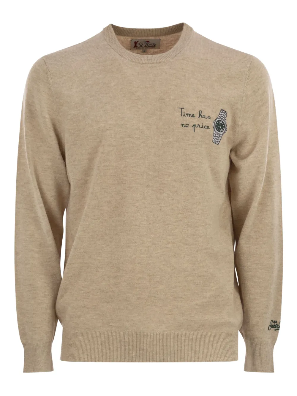 MC2 Saint Barth sudadera Heron con cuello reondo y bordado | neutro | Image 1