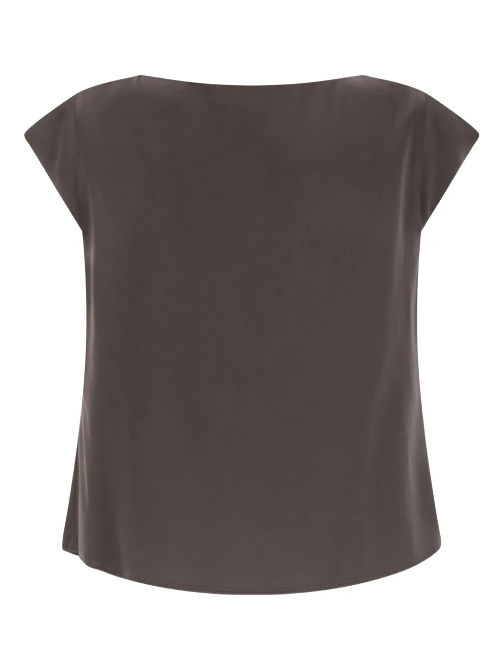 Herno Blouse met boothals - Bruin