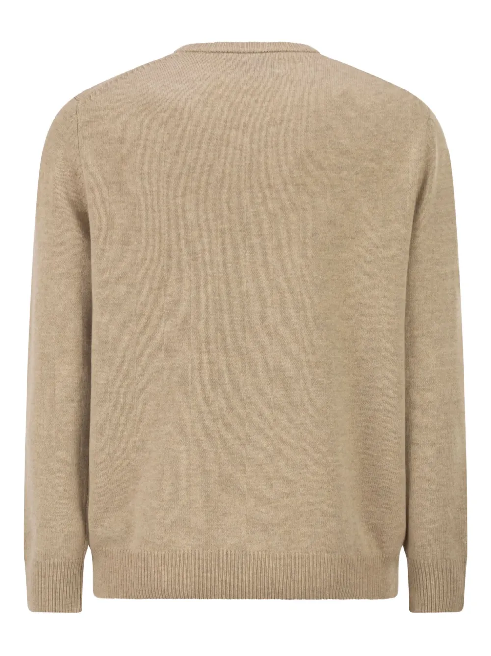 MC2 Saint Barth Trui met geborduurde reiger - Beige