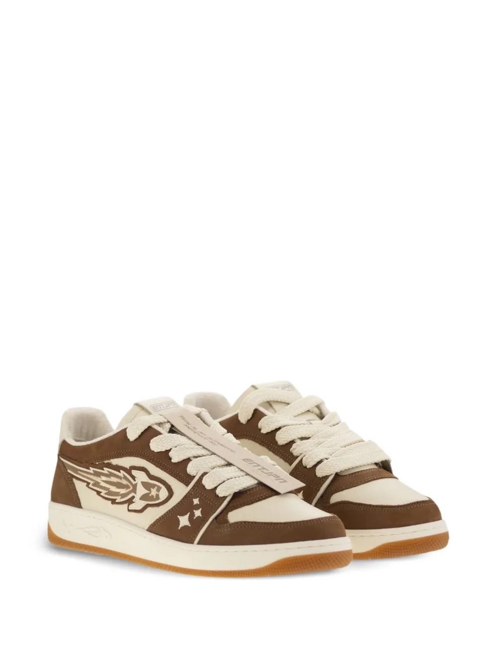 Enterprise Japan Sneakers met logopatch Bruin