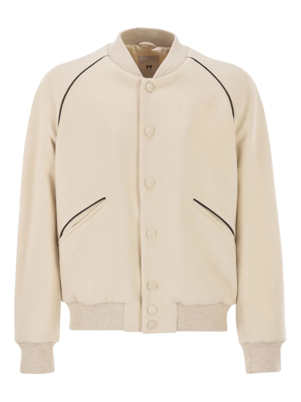 PT Torino piped-trim bomber jacket | Neutrals | Image 1