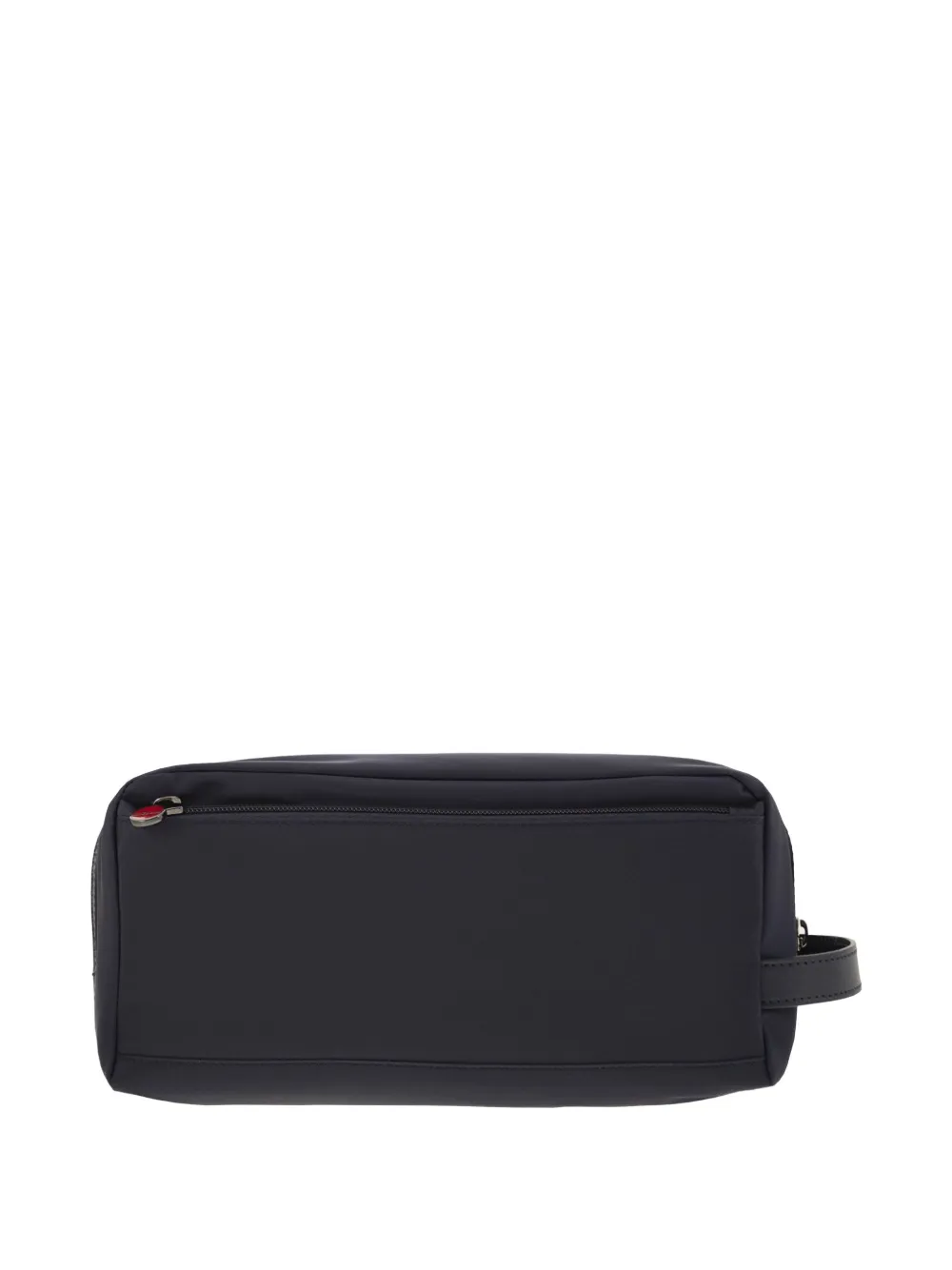 Kiton Leren toilettas met rits - Blauw