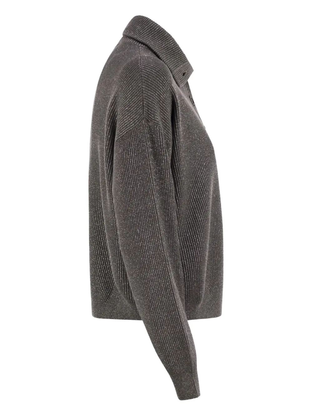 Brunello Cucinelli Trui met hoge kraag Grijs