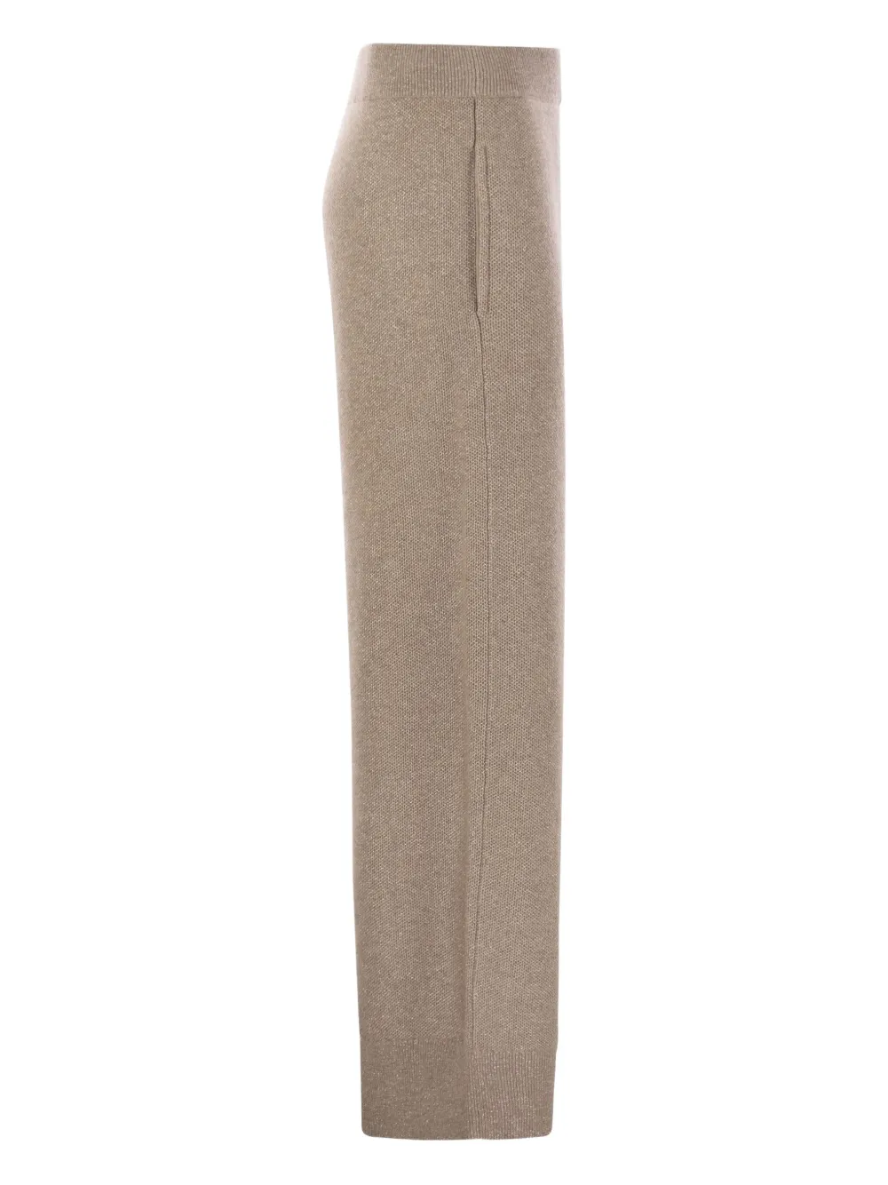 Brunello Cucinelli Ribgebreide trainingsbroek - Beige