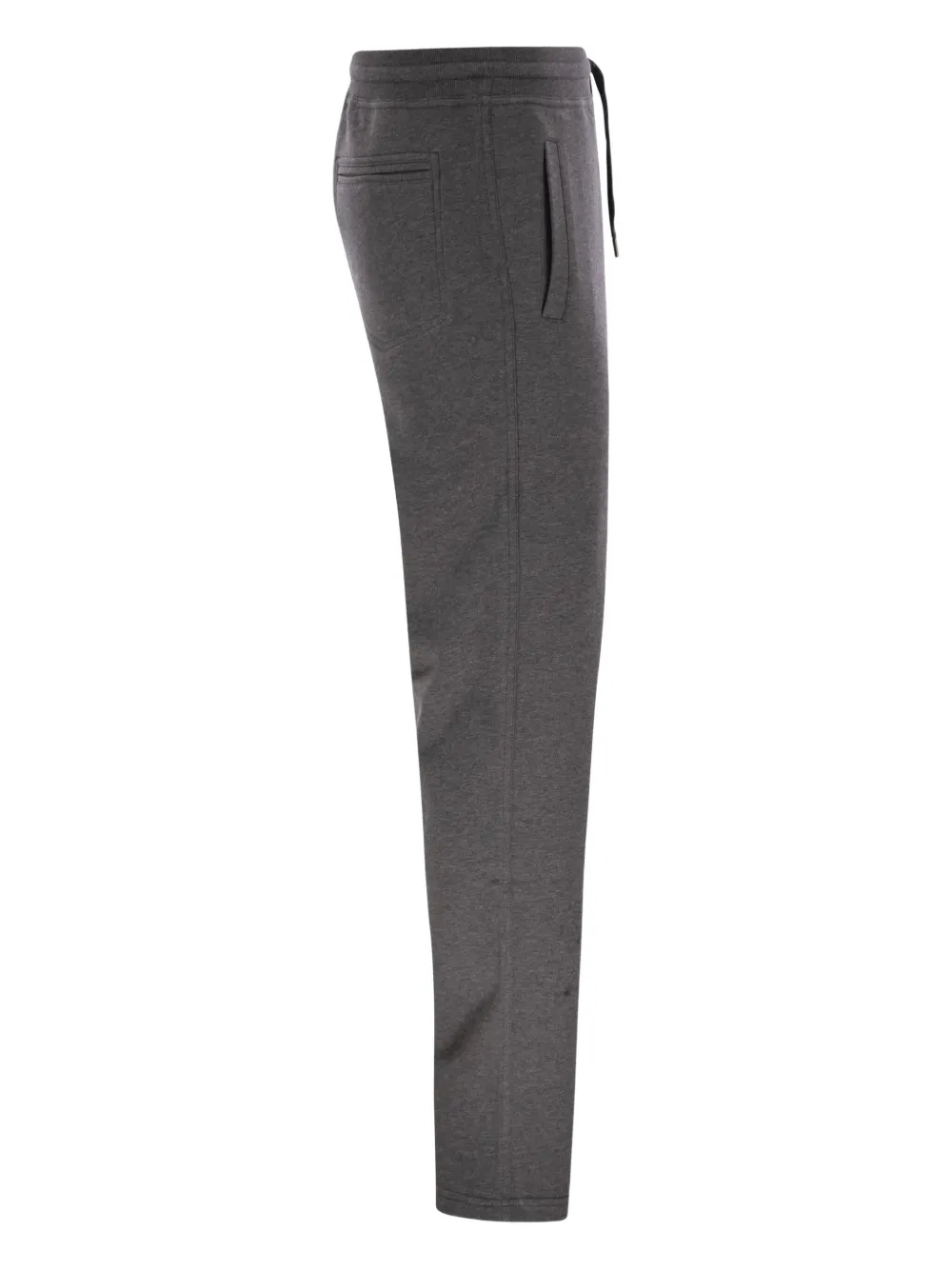  Brunello Cucinelli Drawstring Fleece Track Pants - Grey 