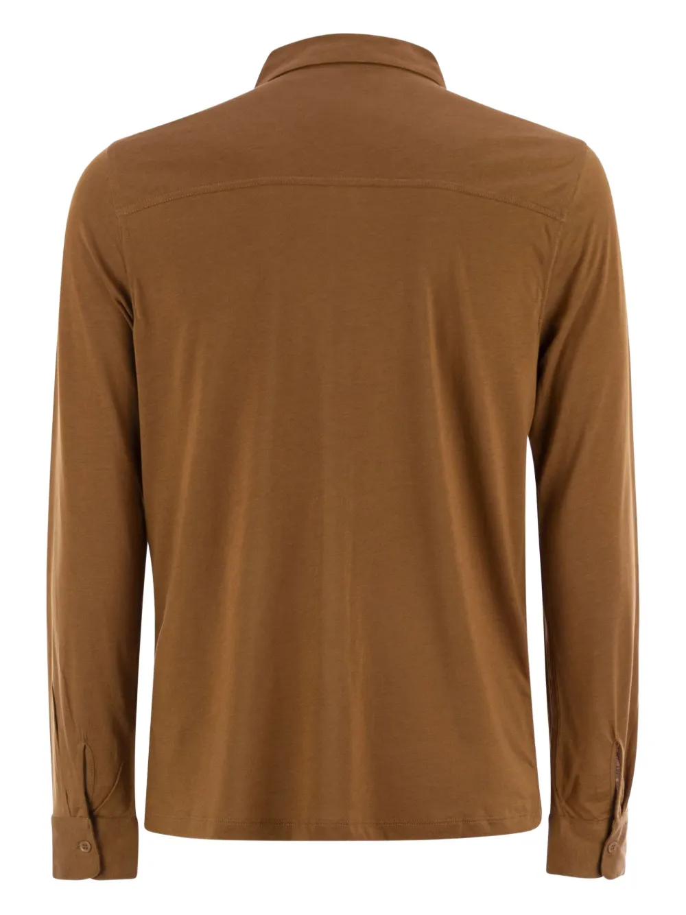 Majestic Filatures Button-up overhemd - Bruin