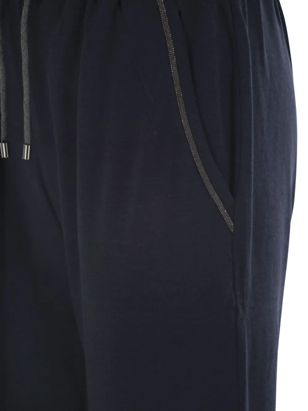 Brunello Cucinelli Pocket broek met trekkoord Blauw