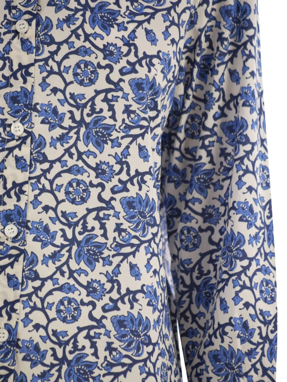 Mc2 Saint Barth Brigitte Floral Shirt In Blue
