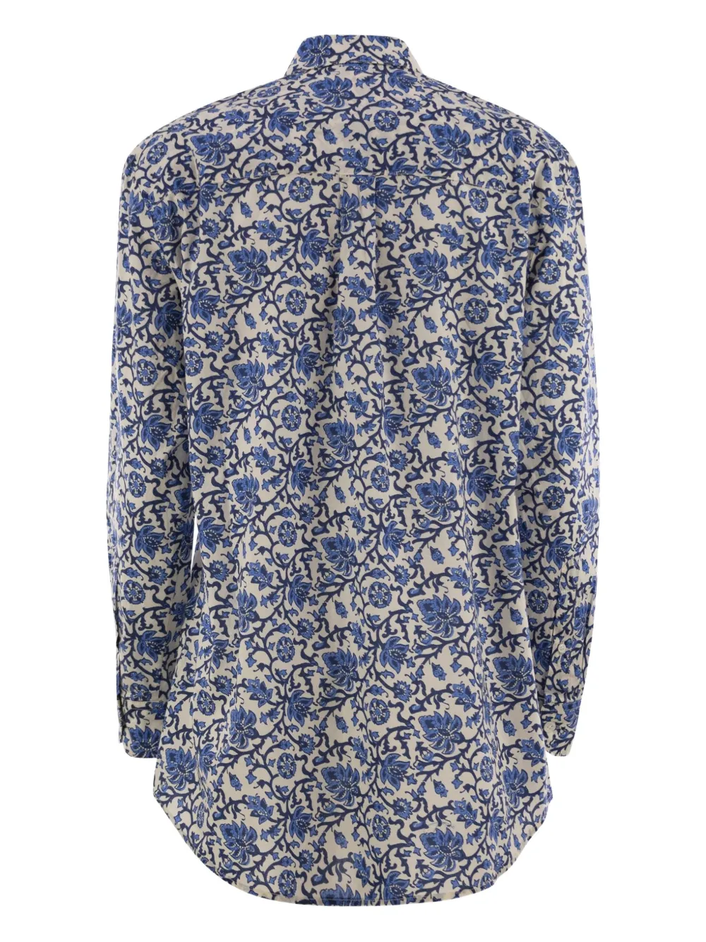 Mc2 Saint Barth Brigitte Floral Shirt In Blue