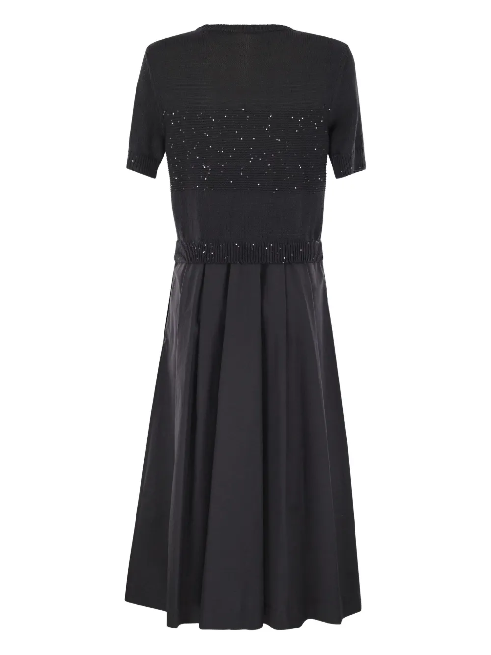 Peserico Jurk verfraaid met pailletten - Zwart