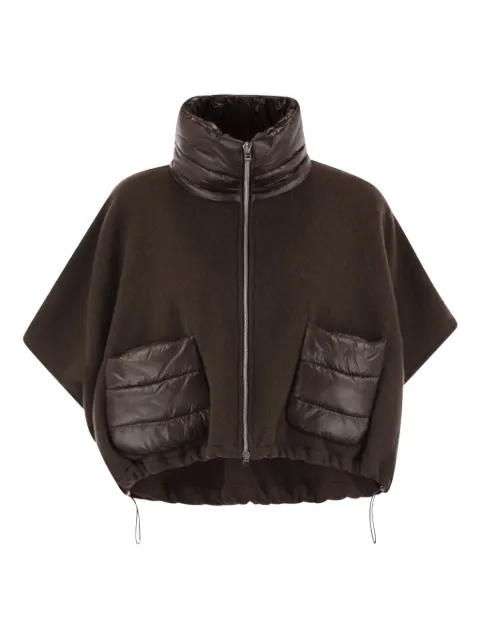 Herno Resort high-neck patch-pocket poncho