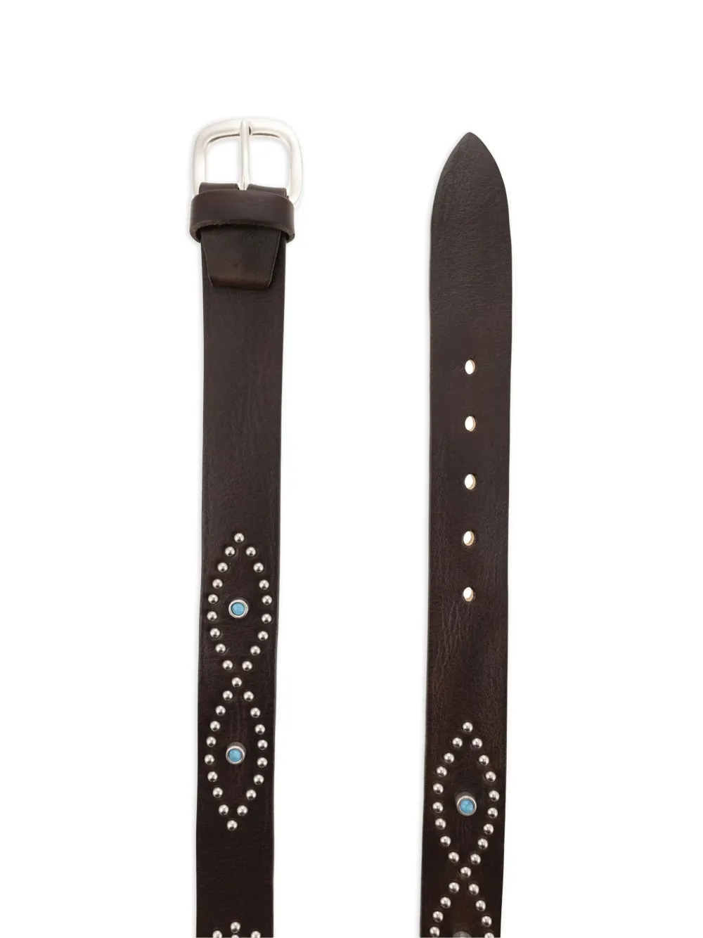 ALBERTO LUTI Leren riem - Bruin