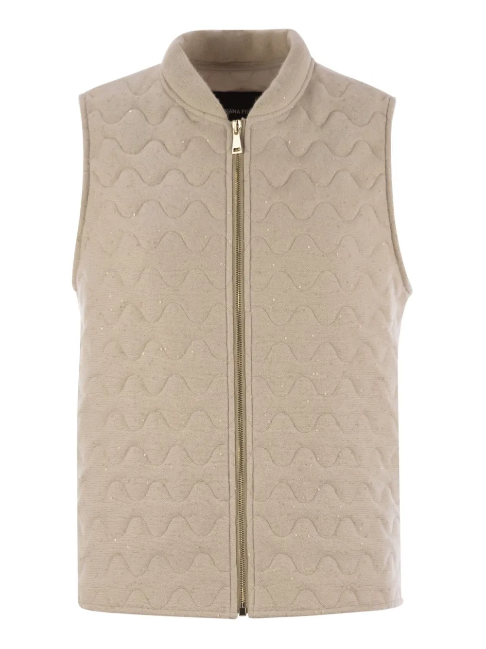 Fabiana Filippi quilted sequin-detail gilet - Neutrals
