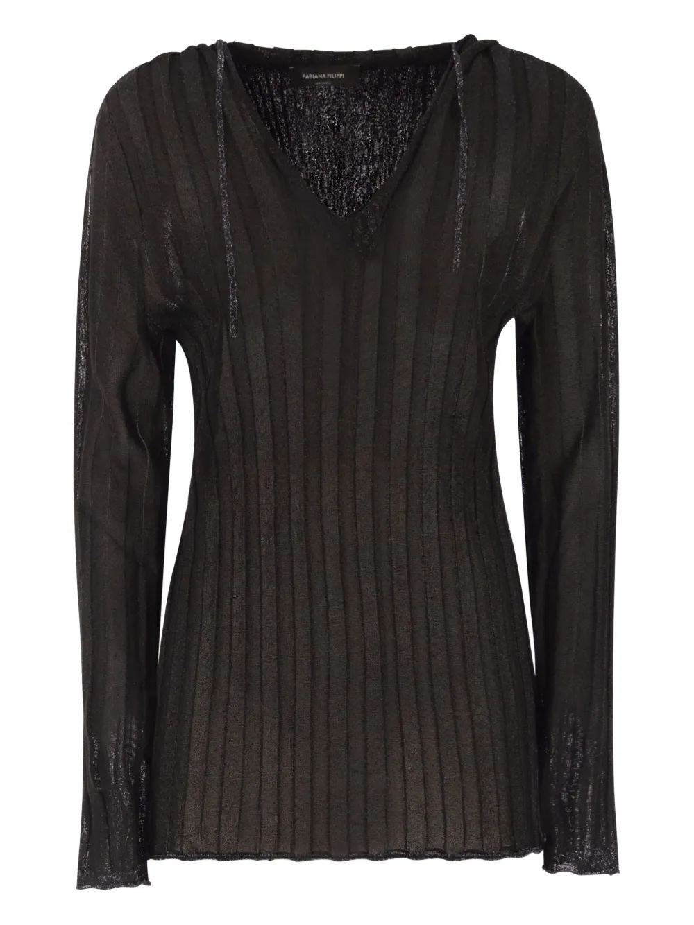 Fabiana Filippi Felpa con scollo a V - Nero
