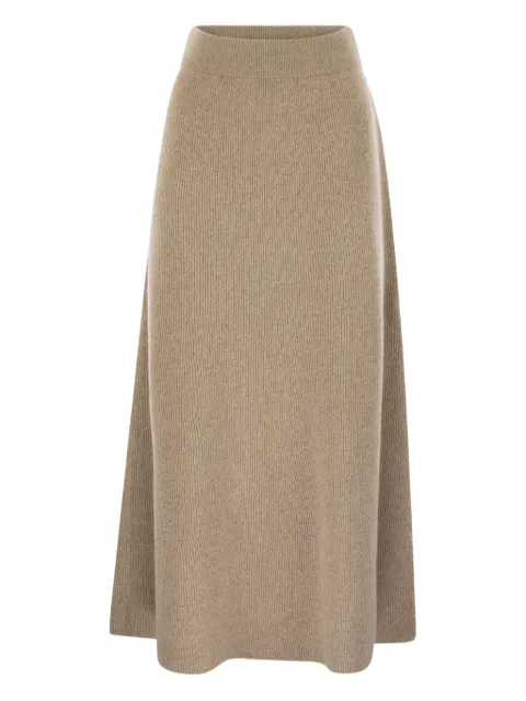 Fabiana Filippi ribebed-knit skirt