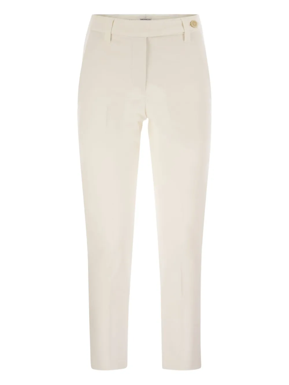 Brunello Cucinelli flat-front trousers | Neutrals | Image 1