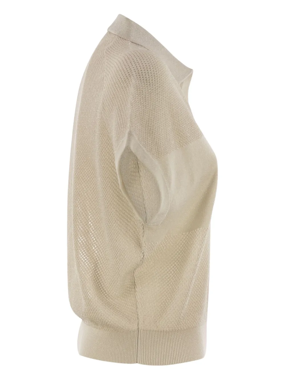 Micro-Net Ribbed Top