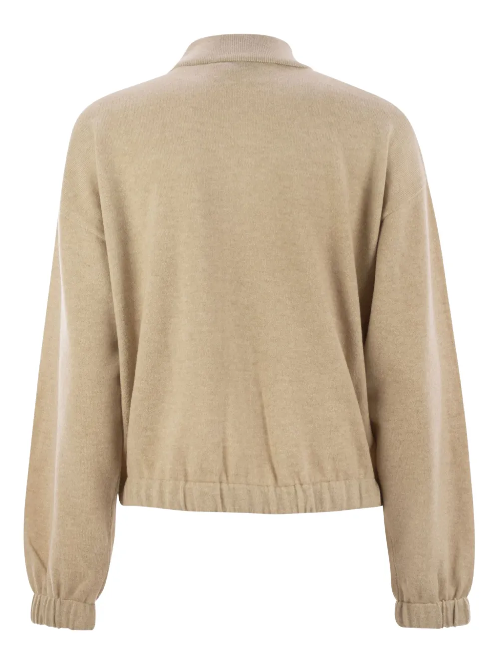  Fabiana Filippi Drawstring-neck Bomber Jacket - Neutrals 
