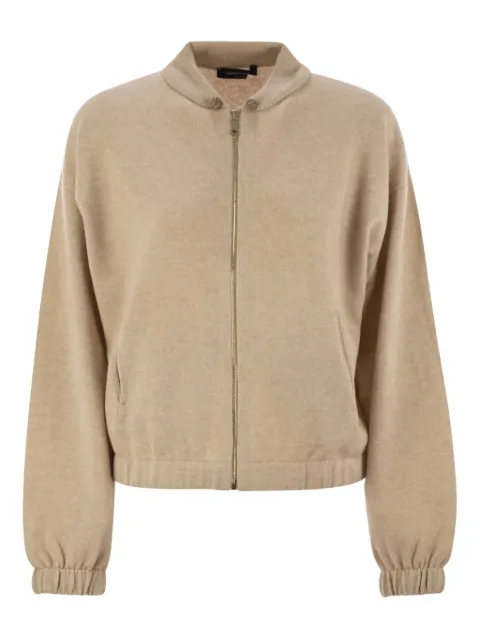 Fabiana Filippi drawstring-neck bomber jacket