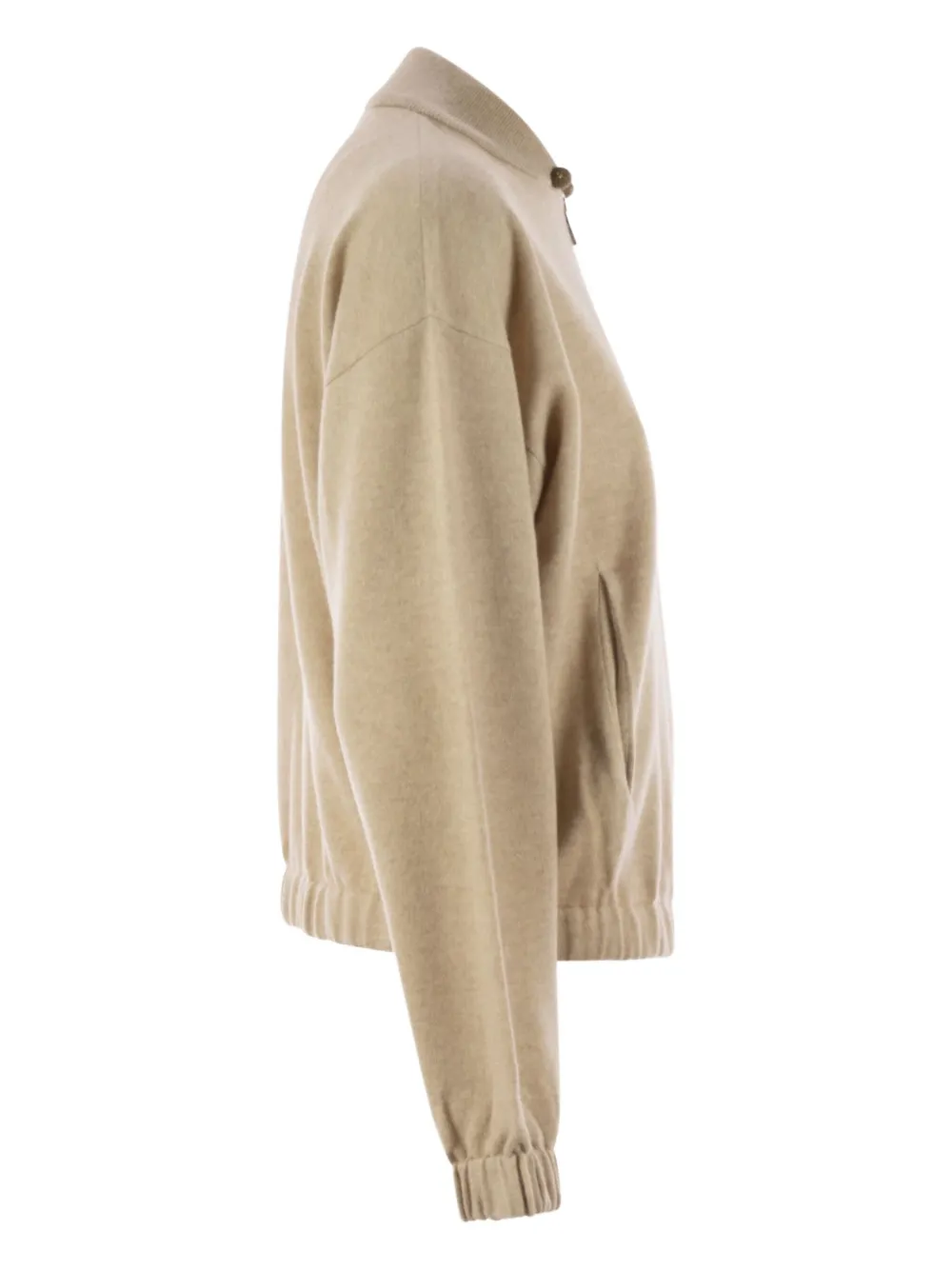  Fabiana Filippi Drawstring-neck Bomber Jacket - Neutrals 