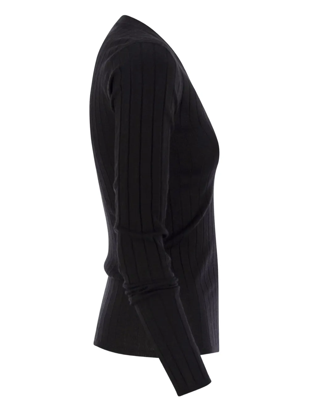 Brunello Cucinelli suéter tejido de canalé con cuello en V | Suéteres | Image 2