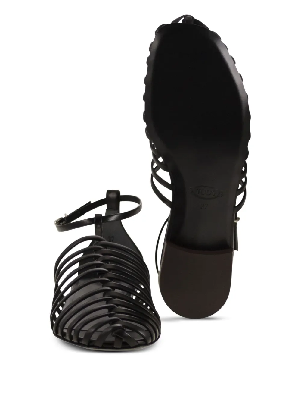 Tod's Leren sandalen Zwart