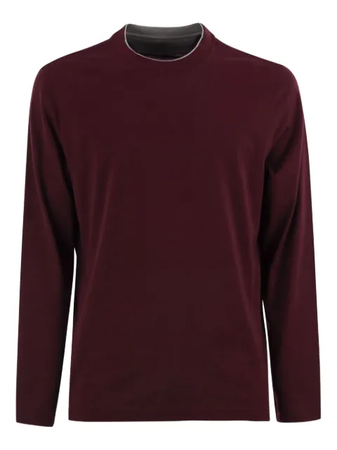 Brunello Cucinelli T-shirt girocollo a maniche lunghe