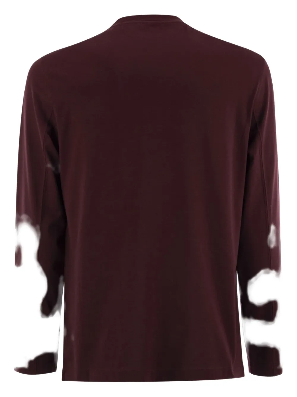 Brunello Cucinelli long-sleeved crew-neck T-shirt - Rood