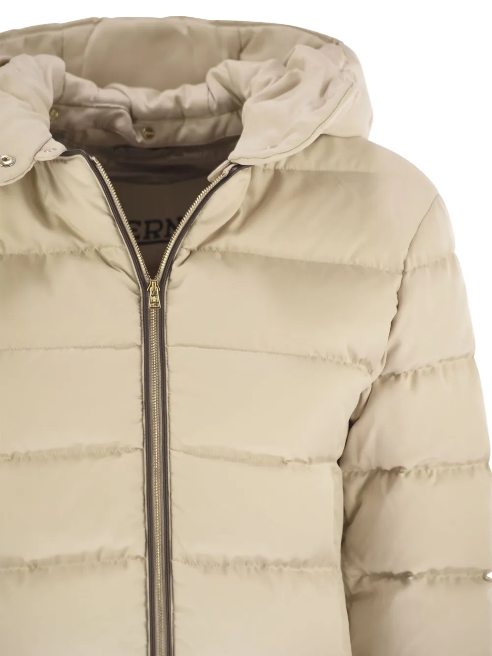 Herno Gevoerd jack met capuchon Beige