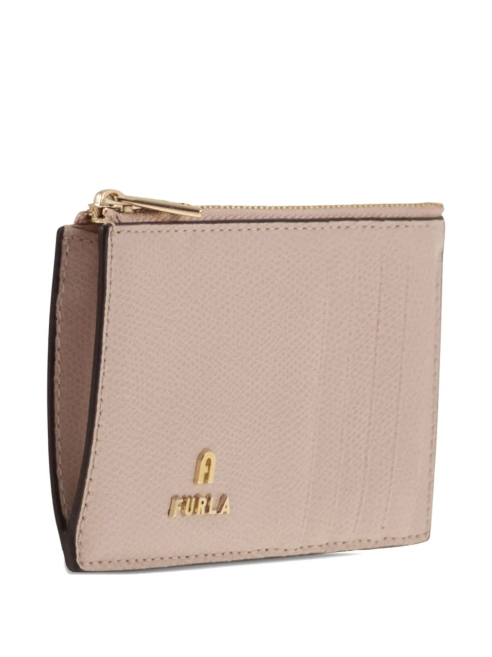 Furla Medium Zip-fastening Card Holder In Neutral