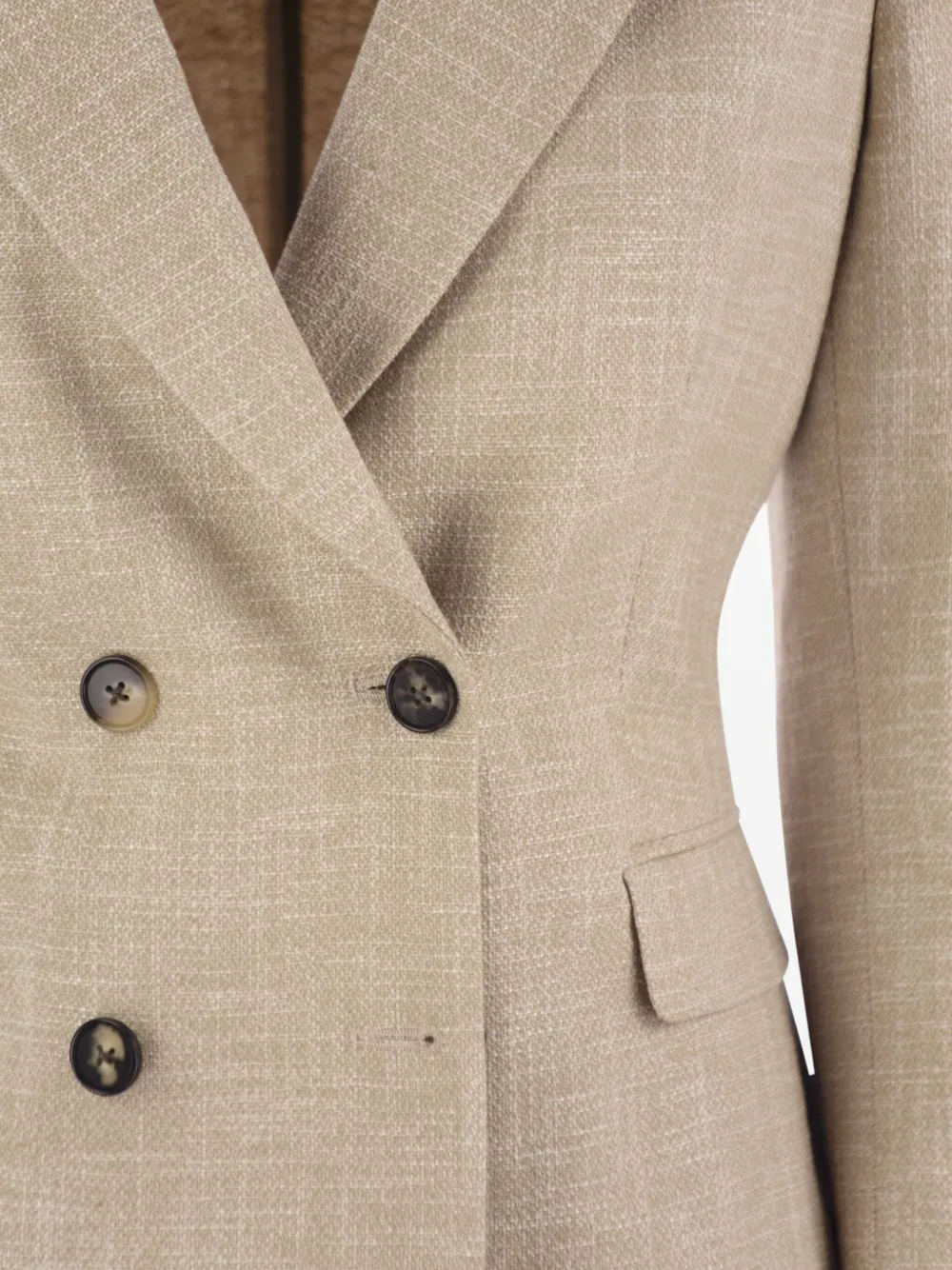 SAULINA Antonella blazer met dubbele rij knopen Beige