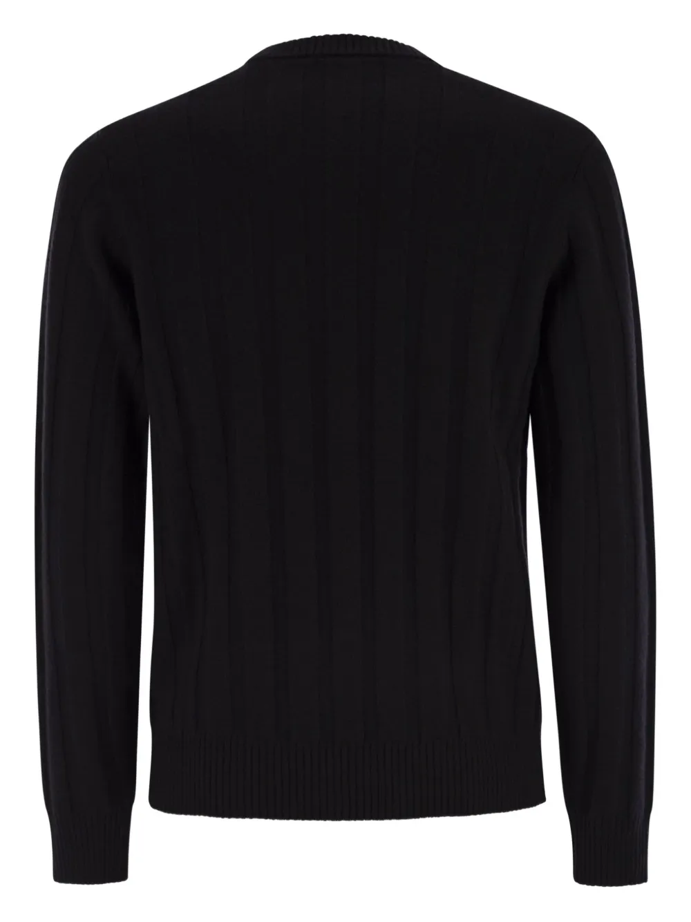 Peserico Trui met geribbelde hals - Blauw