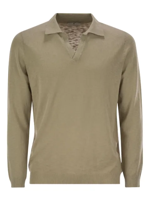 PT Torino long-sleeved cotton polo-colar T-shirt